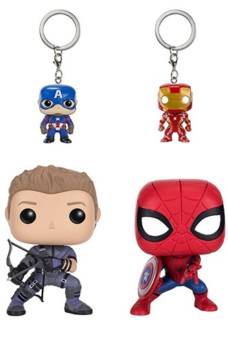Pop! Marvel: Capitán América 3 "Civil War" - 4-Pack