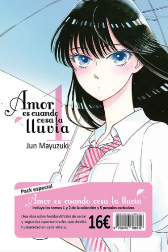 PACK AMOR ES CUANDO CESA LA LLUVIA 01 + 02