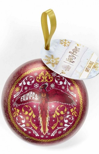 Bola de Navidad Harry Potter + Colgante fawkes