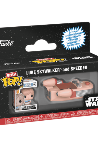 Bitty Pop! Pop! Rides Luke Skywalker and Speeder