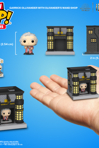Bitty Pop! Towns Garrick Ollivander and Ollivander Wand Shop