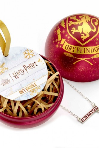 Bola de Navidad Harry Potter + Colgante Gryffindor 