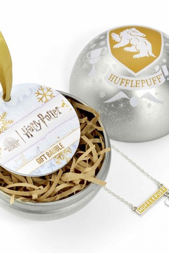 Bola de Navidad Harry Potter + Colgante Hufflepuff 