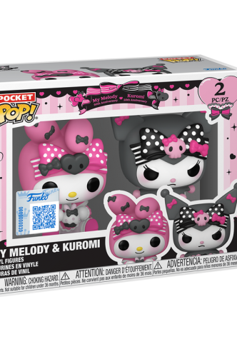 Pocket Pop! Keychain: My Melody & Kuromi 2-Pack (50th Anniversary)