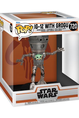 Pop! Deluxe: Star Wars: The Mandalorian - IG 12 w/ Grogu