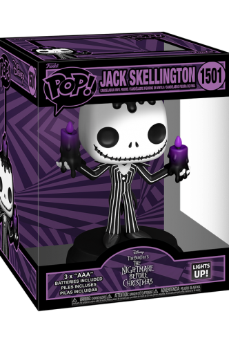 Pop! Super: The Nightmare Before Christmas - Jack Skellington Holding Candles (Light Up!) 6"