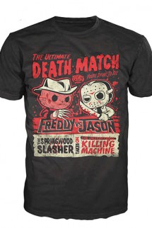 Camiseta Pop! Tees: Freddy vs Jason Deatchmatch
